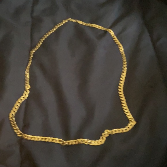 14k Gold Cuban Link Necklace 22 inch - Picture 2 of 2